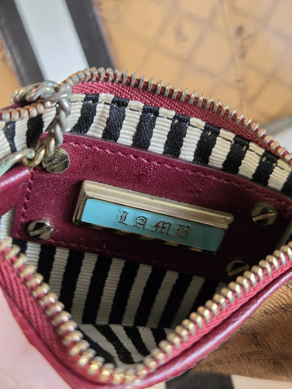 RARE Vintage L.A.M.B. Gwen Stefani Mandeville Satchel, Wallet & Pouch & Dustbag.
